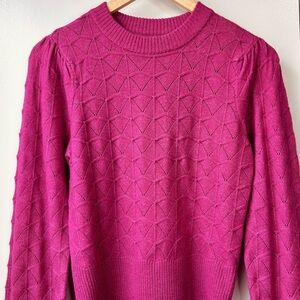Nwt Frank And Oak Pointelle Sweater Pink